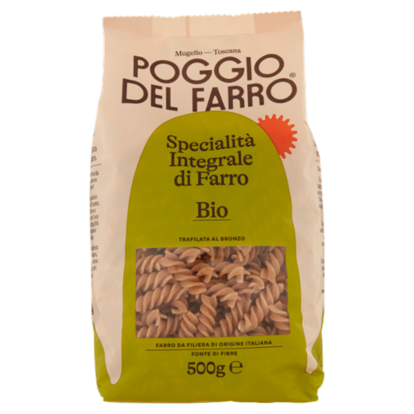 Poggio del Farro Specialità Integrale di Farro Bio Fusilli 500 g