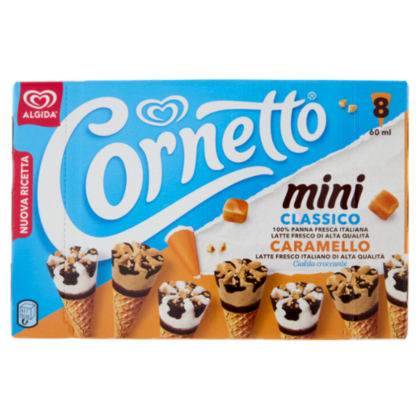 Cornetto mini Classico, Caramello 8 x 36 g