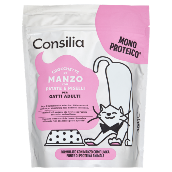 Consilia Gatto Croccantini con Manzo Mono Proteico 400 g