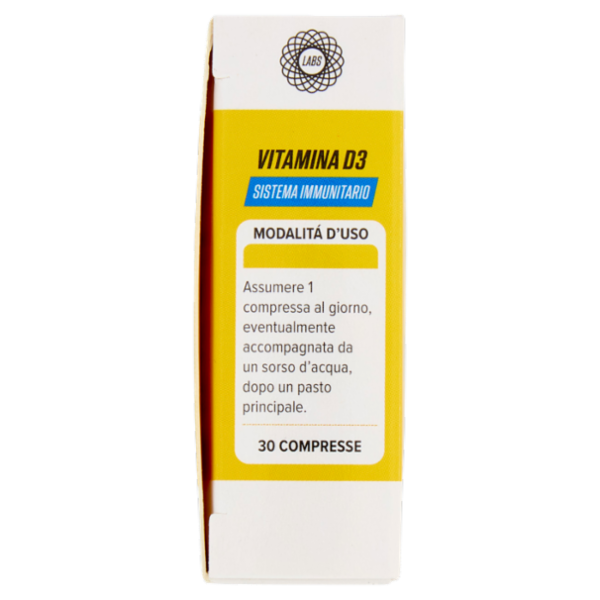 Greenwood Labs Vitamina D3 Sistema Immunitario 30 Compresse Masticabili 12 g