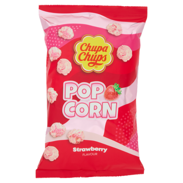 Chupa Chups Pop Corn Strawberry Flavour 90 g