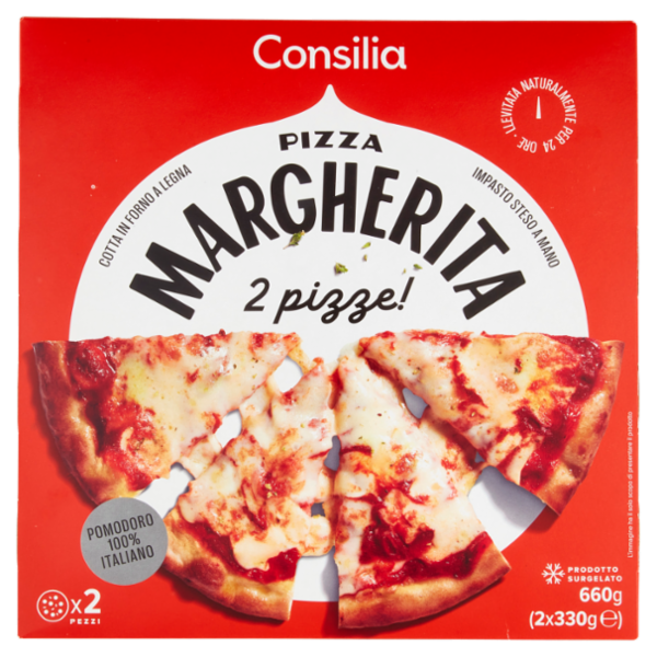 Consilia Pizza Margherita Surgelata 2 x 330 g