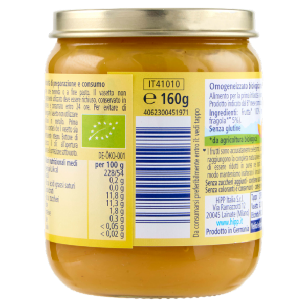 HiPP Biologico Tesori di frutta Mela, mango e fragola° 160 g