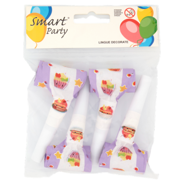 Smart Party Lingue Decorate 4 pz