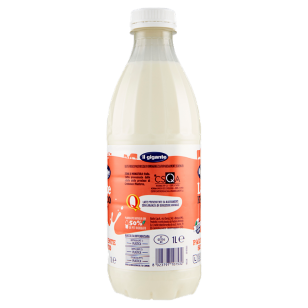 IL GIGANTE Latte Fresco Pastorizzato Parzialmente Scremato 1 L
