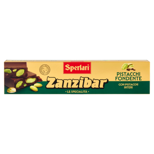 Sperlari Zanzibar le Specialità Pistacchi Fondente con Pistacchi Interi 200 g