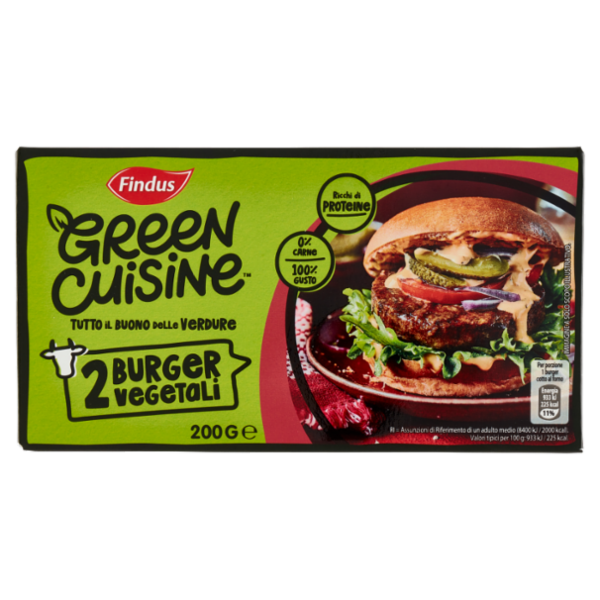 Findus Green Cuisine 2 Burger Vegetali 200 g
