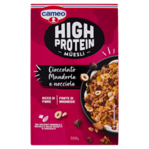 Cameo High Protein Müesli Cioccolato Mandorle e Nocciole 300 g