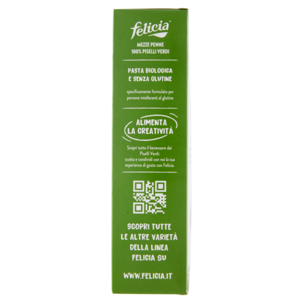 felicia Mezze Penne Piselli Verdi Bio 250 g