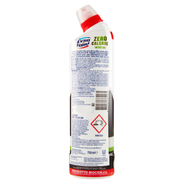 Lysoform Zero Calcare Wc Gel Lime Disincrostante 750 ml