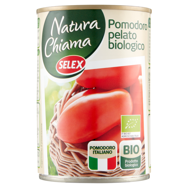 Selex Natura Chiama Pomodori Pelati Biologici 400 g