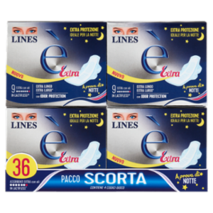 Lines è Extra Assorbenti Extra Con Ali 4 x 9 Pz