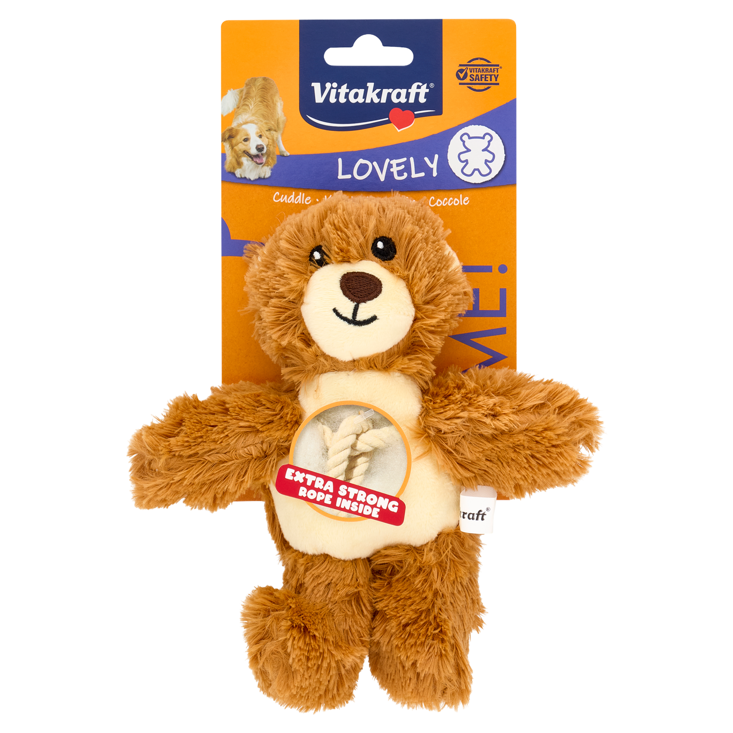 Vitakraft Lovely Orsetto In Peluche Corda Interna 18cm 1 Pz