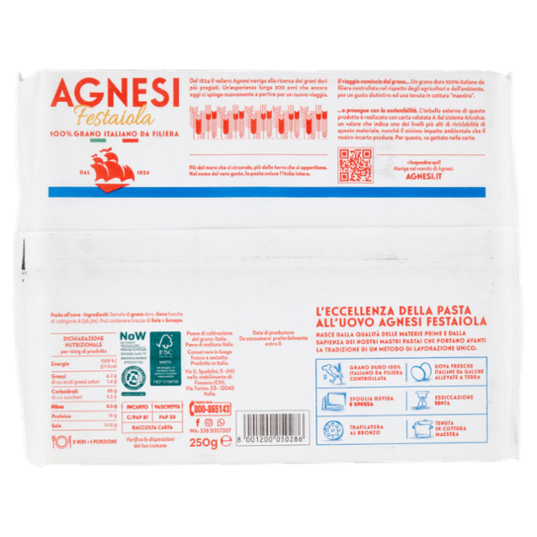 Agnesi Festaiola Pappardelle all'Uovo 250 g