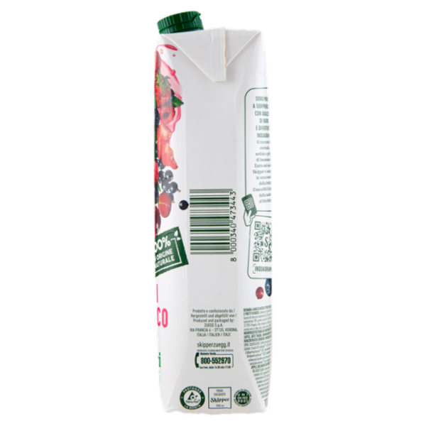 Zuegg Skipper Frutti di Bosco Senza zuccheri aggiunti 1000 ml