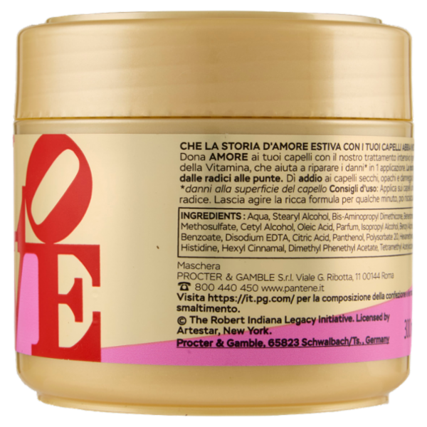 Pantene Pro-V Rigenera e Protegge Maschera Protezione Cheratina Love 300 ml