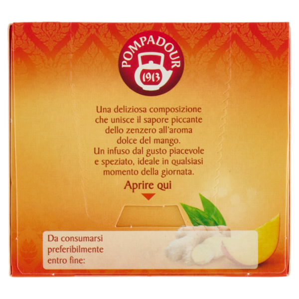 Pompadour Zenzero Mango Thai 10 x 2,25 g