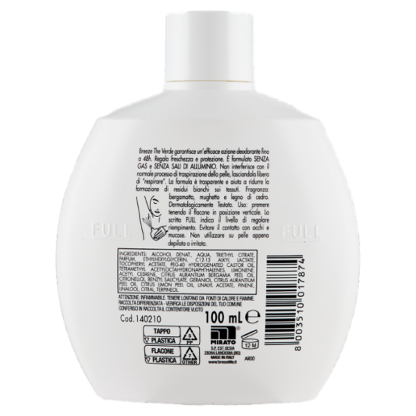 Breeze The Verde Deodorante Profumato 48h 100 mL