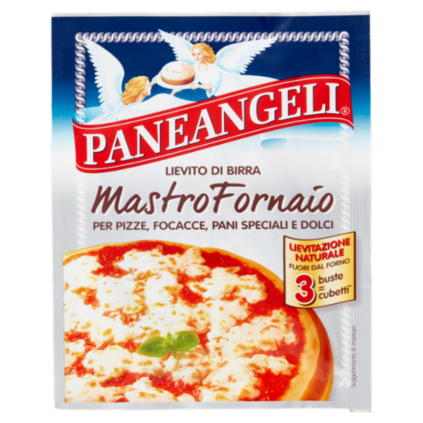 PANEANGELI Lievito di Birra Mastro Fornaio per Pizze, Focacce, Pani Speciali e Dolci 3 x 7 g