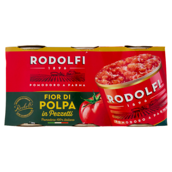 Rodolfi Polpa in Pezzetti 3 x 400 g