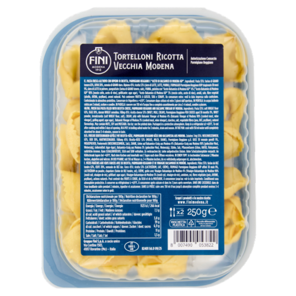 Fini Le Ricette della Tradizione Tortelloni Ricotta Vecchia Modena 250 g
