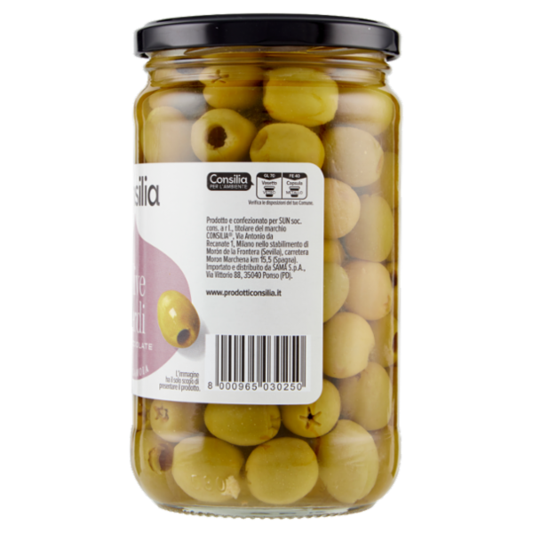 Consilia Olive Verdi Denocciolate in Salamoia 550 g