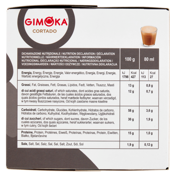 Gimoka Cortado Compatibile Nescafè* Dolce Gusto* 16 Capsule 100,8 g