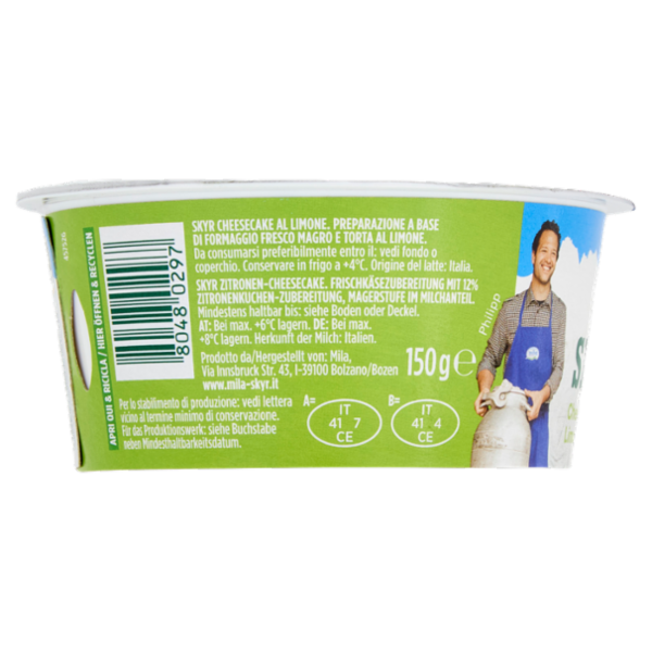 mila Skyr Cheesecake Limone 150 g