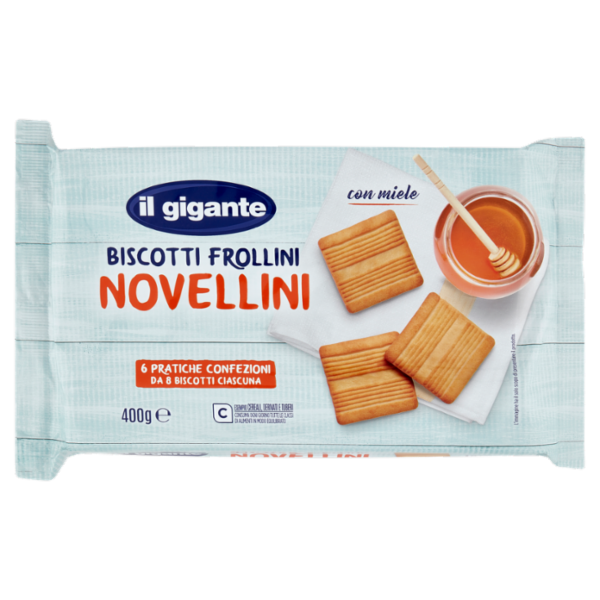 IL GIGANTE Biscotti Frollini Novellini con Miele 400 g