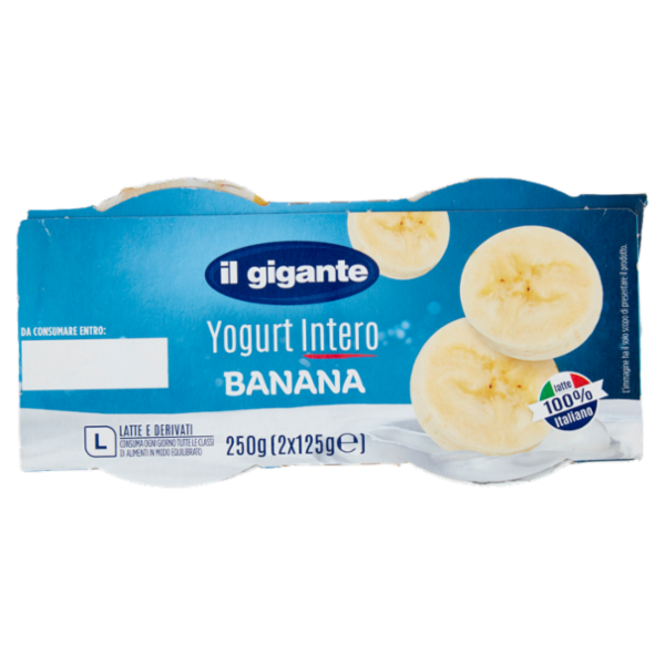 IL GIGANTE Yogurt Intero Banana 2 x 125 g