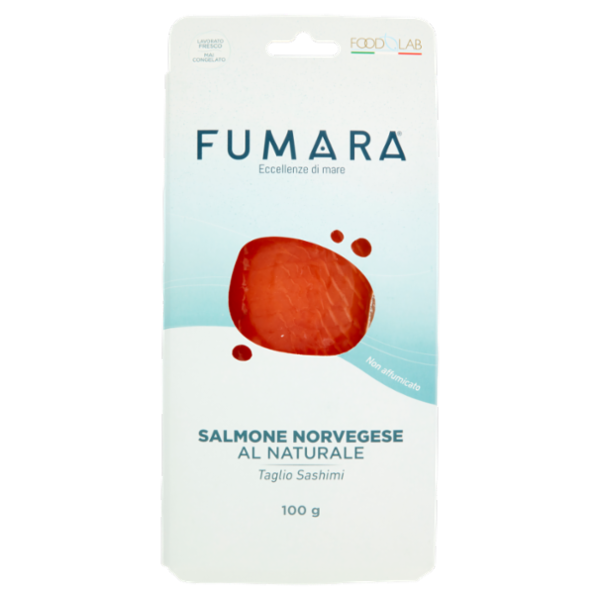 Fumara Salmone Norvegese al Naturale Taglio Sashimi 100 g