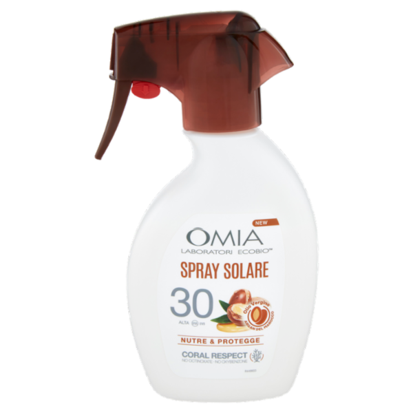 Omia Laboratori Ecobio Spray Solare 30 Alta Olio Vergine Argan del Marocco 200 ml
