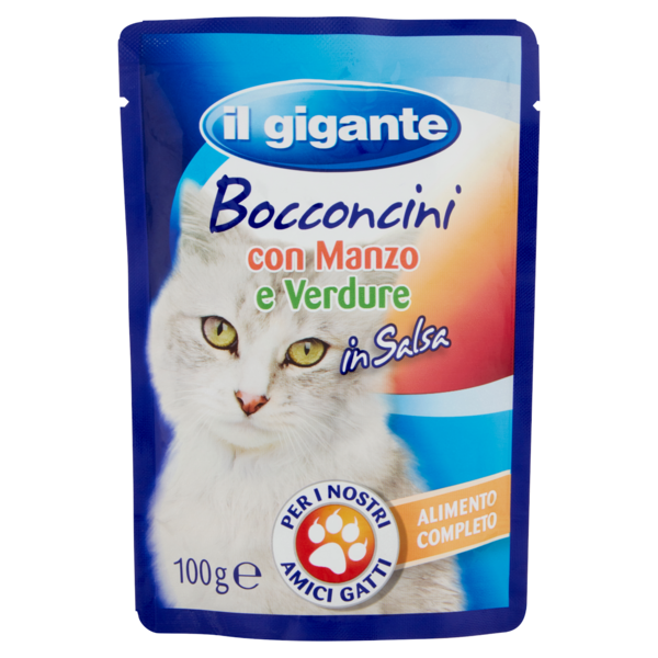 IL GIGANTE Bocconcini con Manzo e Verdure in Salsa 100 g