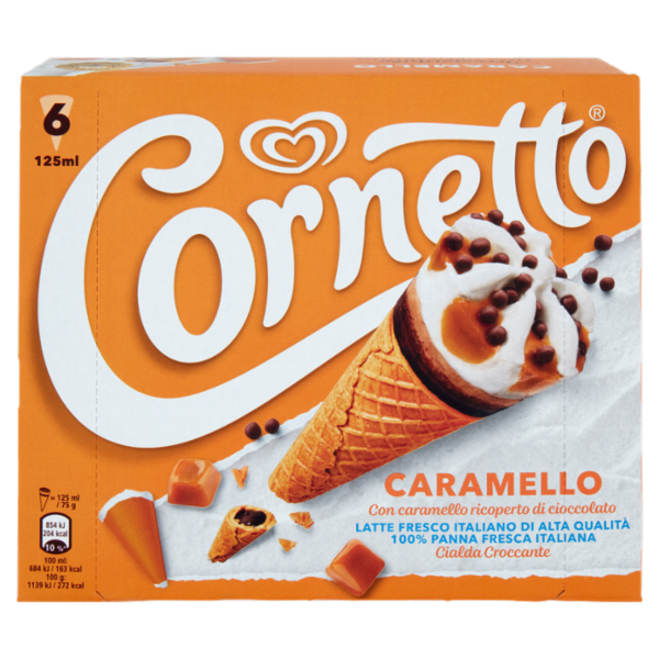Cornetto Caramello 6 x 75 g