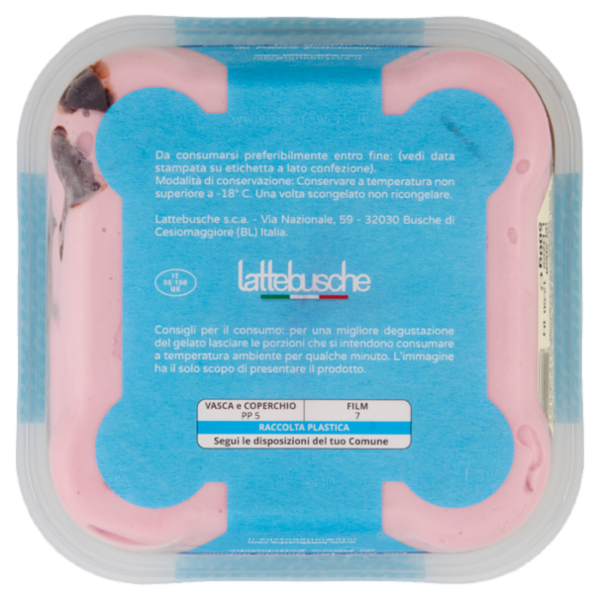 lattebusche Gelato Crokko Lampone 500 g