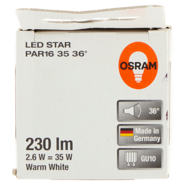 Osram Led Star PAR16 35 36° Warm White 2.6 W GU10
