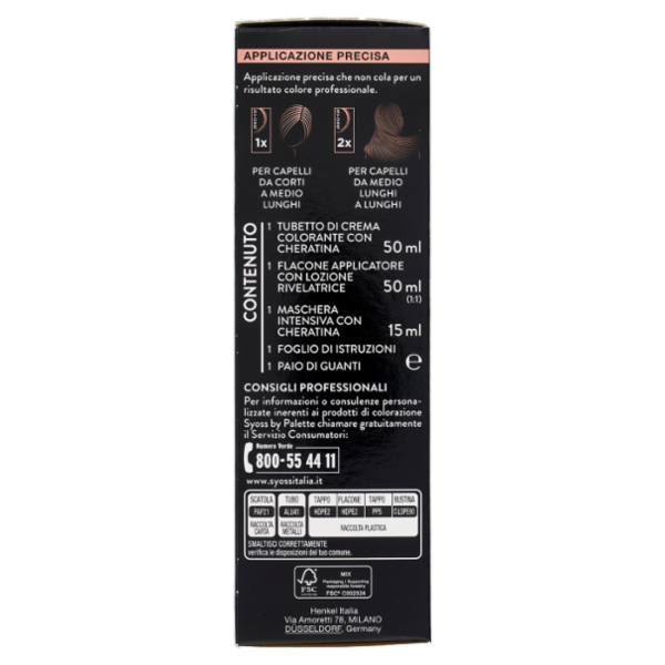 Syoss By Palette Colorazione Permanente 3_28 Castano Scuro Cioccolato