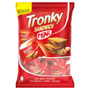 Ferrero Tronky Sandwich Mini - Wafer Croccante Con Ripieno Al Cacao e Nocciole 170 g