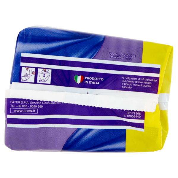 Lines Seta ultra notte lungo con ali 10+1 pz