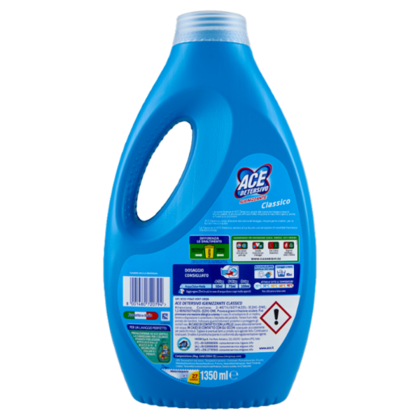 Ace Detersivo Igienizzante Classico 27 Lavaggi 1350 ml