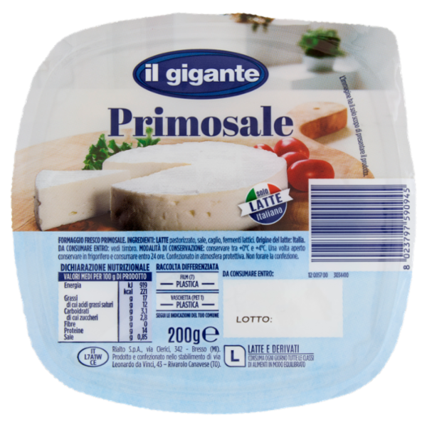 IL GIGANTE Primosale 200 g