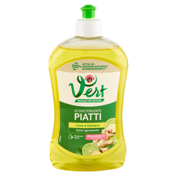 Vert di Chanteclair Ecodetergente Piatti Limone e Zenzero 500 ml