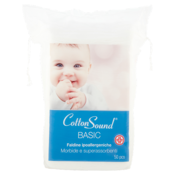 Cotton Sound Basic Faldine ipoallergeniche 50 pz