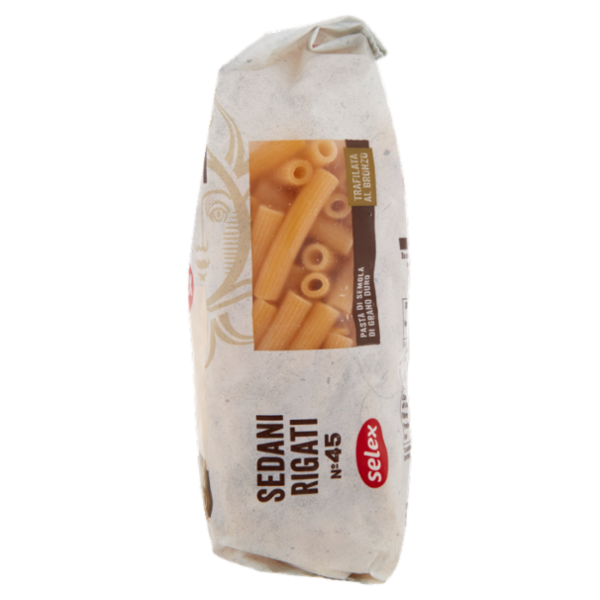 Selex Pasta di Semola Trafilata al Bronzo Sedani Rigati 500 g