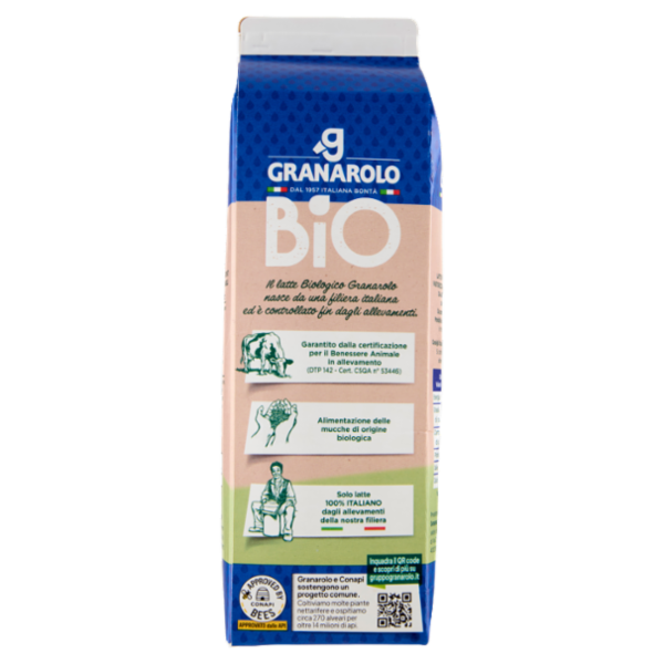 Granarolo Bio Latte Biologico Parzialmente Scremato 1 L