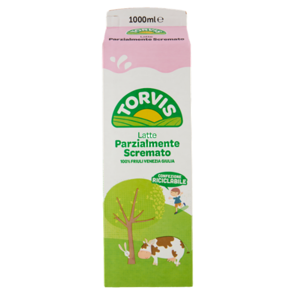 Torvis Latte Parzialmente Scremato 1000 ml