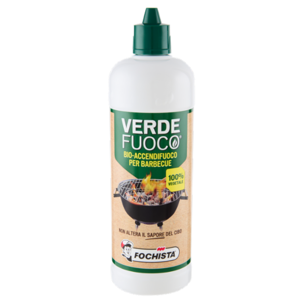 Fochista Verdefuoco Bio-Accendifuoco per Barbecue 750 ml