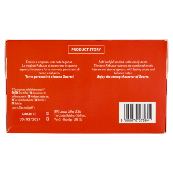 Lavazza Suerte Compatibile con Nespresso Original 30 Capsule 159 g