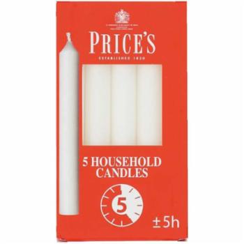 CANDELE STEARICHE PRICE'S 5 PEZZI
