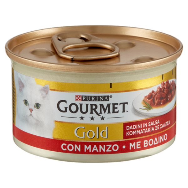 PURINA GOURMET Gold Dadini in Salsa con Manzo 85 g